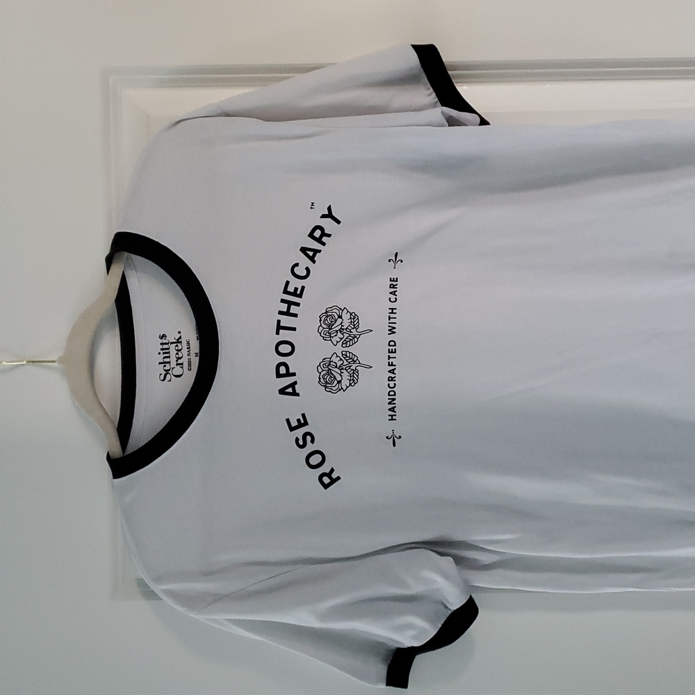 Schitt$ Creek Rose Apothocary Graphic Ringer T-shirt